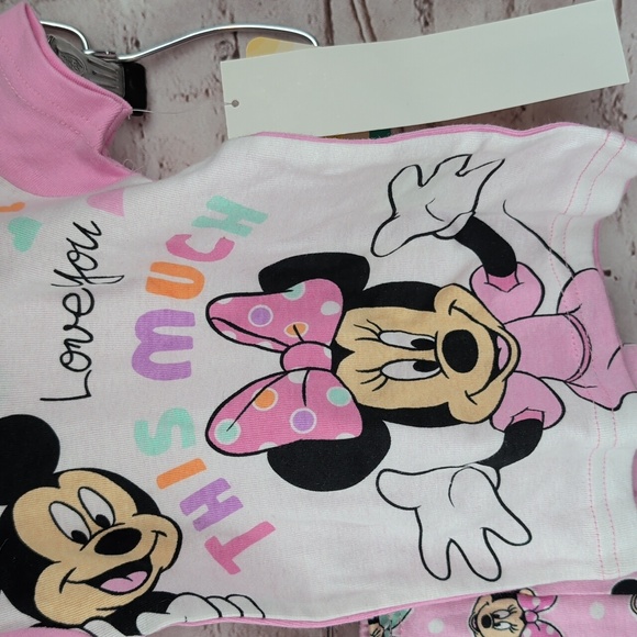 Disney Minnie Mouse Pjs Pajama Set 18 Month - Picture 2 of 4